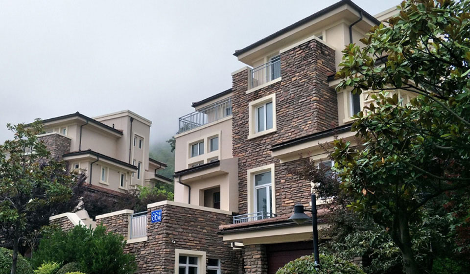 貴州普定客戶仿石漆案例